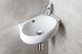 Chiuvetă mică pentru WC albă din ceramică 43x28,5 cm Ribera – Sapho