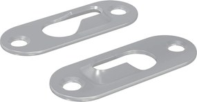 vidaXL Cârlig cu Gaura de Cheie 2 pcs Argintiu 45 x 16 x 3.5 mm Fier