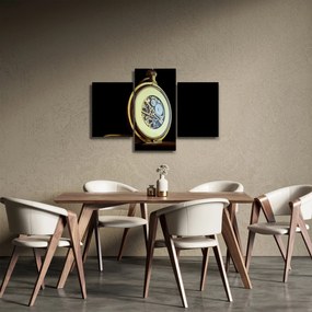 Tablou cu ceas de buzunar de aur (90x60 cm)