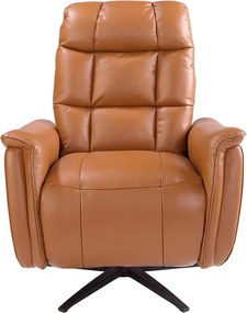 Fotoliu design LUX cu functia relax Cowhide brown leather