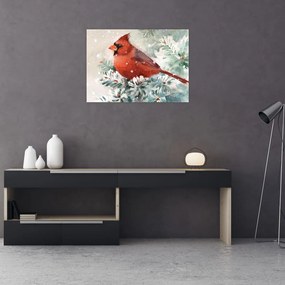 Tablou pe sticlă - Cardinal (70x50 cm)
