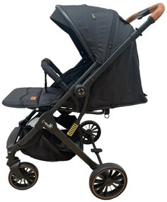 Carucior sport pentru copii cu maner reversibil si pliere compacta tip troller, 6-36 luni CPC-52-negru