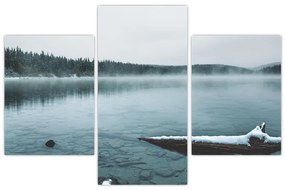 Tablou - lacul nordic înghețat (90x60 cm)