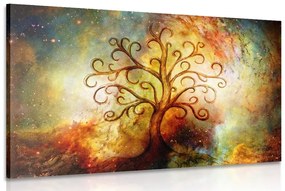 Tablou copac al vieții cu abstracție a galaxiei