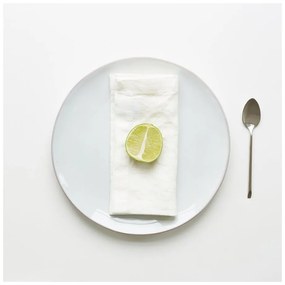 Set 2 șervete din in Linen Tales, alb