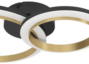 Plafonieră LED dimabilă Eglo 901223 CALLIERA LED/12W/230V negru/auriu