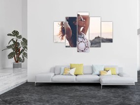 Tablou - Femeia pe plajă (150x105 cm)