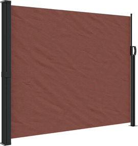 vidaXL Copertină laterală retractabilă, maro, 160 x 600 cm