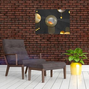 Tablou pe sticlă - Abstract (70x50 cm)