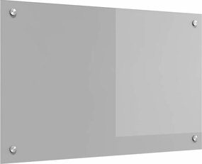 vidaXL Panou de bucătărie Gri deschis 80 x 50 cm sticlă securizată