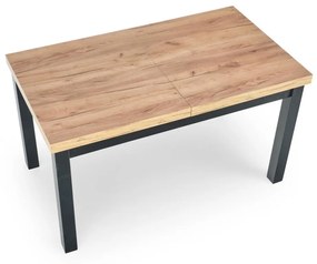 Set masa extensibila Tiago L140-220 cm + 4 scaune Toledo 2 verde/stejar miere