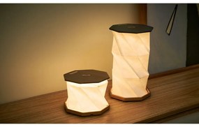 Veioză neagră LED (înălțime 18 cm) Twist Hexagon – Gingko