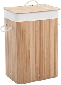 Coș de rufe din bambus și căptușeală de bumbac Songmics