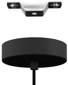 Lustră pe cablu YORTH 1xE27/40W/230V neagră Eglo 43801