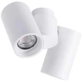 Spot modern directionabil aplicat tavan/plafon MAKALU 2 GU10 alb