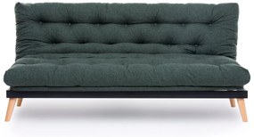 Canapea extensibilă Sakotta (Verde + Lemn). 1107029