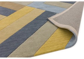 Covor Asiatic Carpets Big Zig, 120 x 170 cm, gri-galben