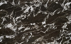 Masa extensibila Hilario marmura neagra/negru - L180-260 x l90 x H75