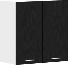 vidaXL Dulap suspendat Lyon Stejar Negru 60 x 31 x 60 cm Lemn compozit