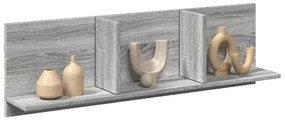 vidaXL Dulap de perete, gri sonoma, 100x16,5x30 cm, lemn prelucrat