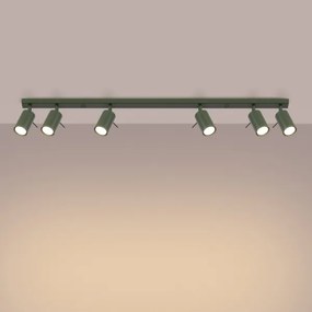 Spot Sollux SL.1505 RING 6xGU10/10W/230V verde