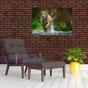 Tablou cu trigrul fugind (90x60 cm)