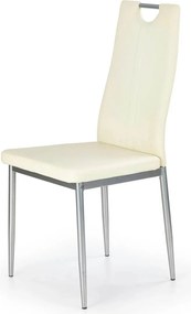 Scaun crem bucatarie K202, piele ecologica/metal, 44X54X97 CM