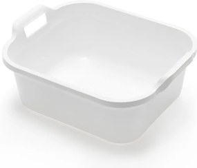 Lighean din plastic cu două mânere Addis, 39 x 32 x 14 cm, alb