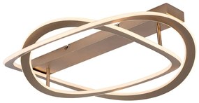Plafoniera LED din metal auriu Kallira