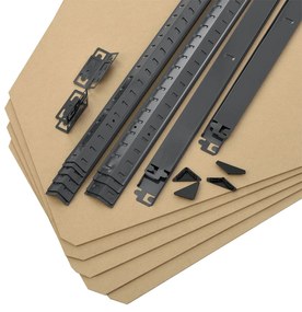 Juskys Raft de colt Basic 180 x 70 cm - gri