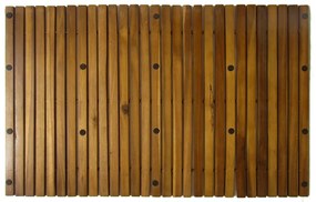 Covor pentru baie din lemn de salcam 80 x 50 cm, 3 buc. 3, Maro, 80 x 50 cm