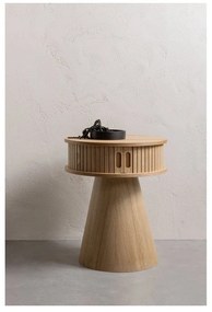 Noptieră în culoare naturală cu aspect de lemn de pin Karri – WOOOD