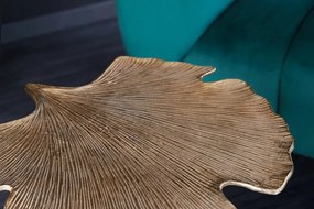 Masuta auxiliara cu aspect deosebit Ginkgo Leafs 53cm, auriu A-41789 VC