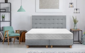 Saltea SuperOrtopedica Green Future KONFORTA Max Plus 25 cm, 140x200x25cm, Spuma poliuretanica elastica, Husa matlasata, hipoalergenica, Reversibila, Ferma
