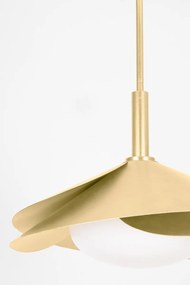 Lustra suspendata, Metal, Foita Auriu Vintage, BROOKHAVEN 39cm