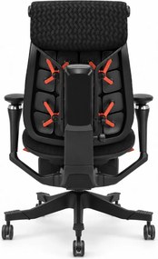Scaun ergonomic ANEW ARYSE R9, Cotiere 5D, Suport lombar reglabil, Șezut glisant, Reclinare cu blocare în 4 poziții, Suport pentru picioare, Negru