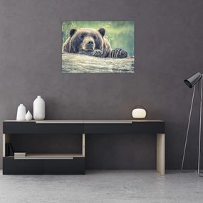 Tablou cu urs (70x50 cm), în 40 de alte dimensiuni noi