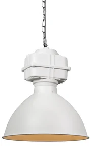 Lampă industrială suspendată mică alb mat - Sicko