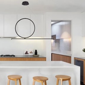 Lustră LED pe cablu LED/32W/230V 3000K negru