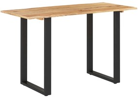 Masa de bucatarie, 118 x 58 x 76 cm, lemn masiv de acacia 1, Negru, 118 x 58 x 76 cm