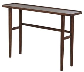 Masă consolă maro din lemn masiv de acacia 30x120 cm Qiano – Light &amp; Living