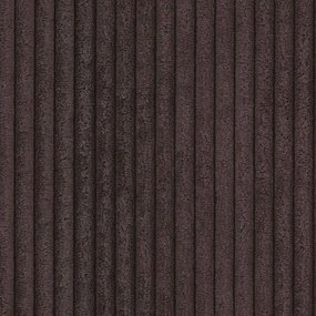 Colțar maro extensibil cu tapițerie din catifea reiată (cu colț variabil) Sara – Ropez