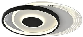 Lustra LED Cu Telecomanda, Elit's Esn R9052R, 86W, Negru Alb