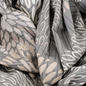 Lenjerie de pat din bumbac 4Home Grey Petals, 140x 220 cm, 70 x 90 cm, 140 x 220 cm, 70 x 90 cm