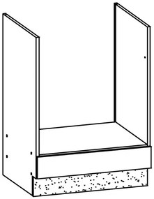 Dulap inferior de bucătărie pentru cuptor Modesta MD17 D60P. 762638