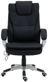 RESIGILAT- Scaun Directorial cu Masaj, Telecomanda, SIB 7304M, Material textil, Negru