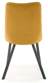 Scaun de bucaterie Nyx, galben/negru
