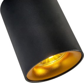 Spot inteligent negru cu auriu incl. Sursă de lumină GU10 WiFi - Ronda