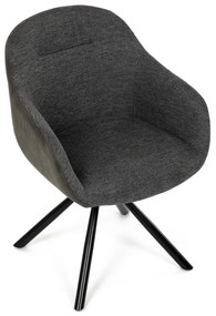 Set de scaune de sufragerie cu mecanism deîntoarcere DCH-Y1143 GREY2, 2 buc.