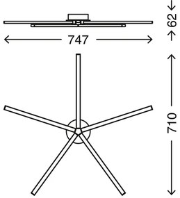 Lustră LED aplicată GO 5xLED/4,8W/230V Briloner 3181-059